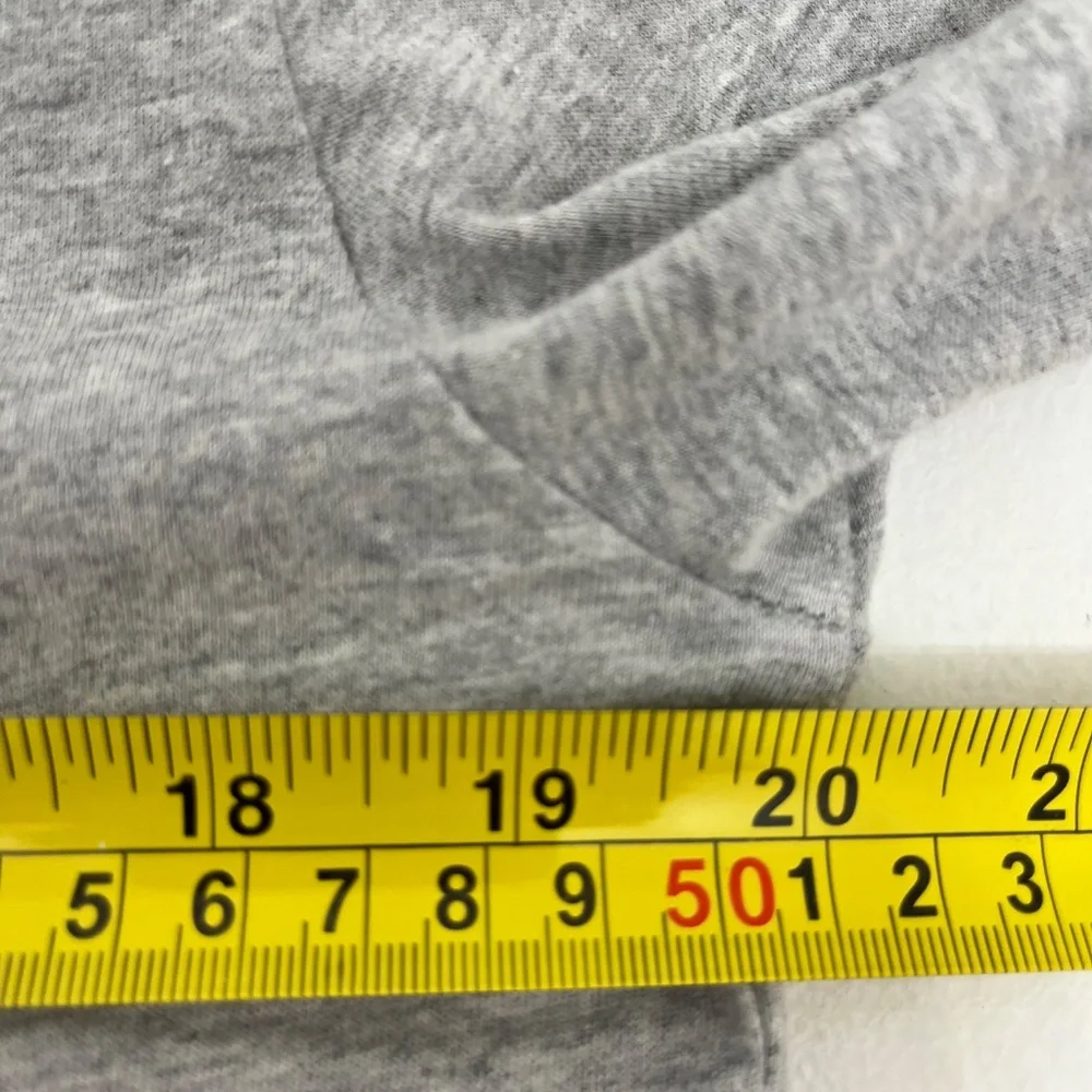 True Religion Mens M Strike HS SS T-shirt Heather Gray Rhinestone‎ Horseshoe NWT